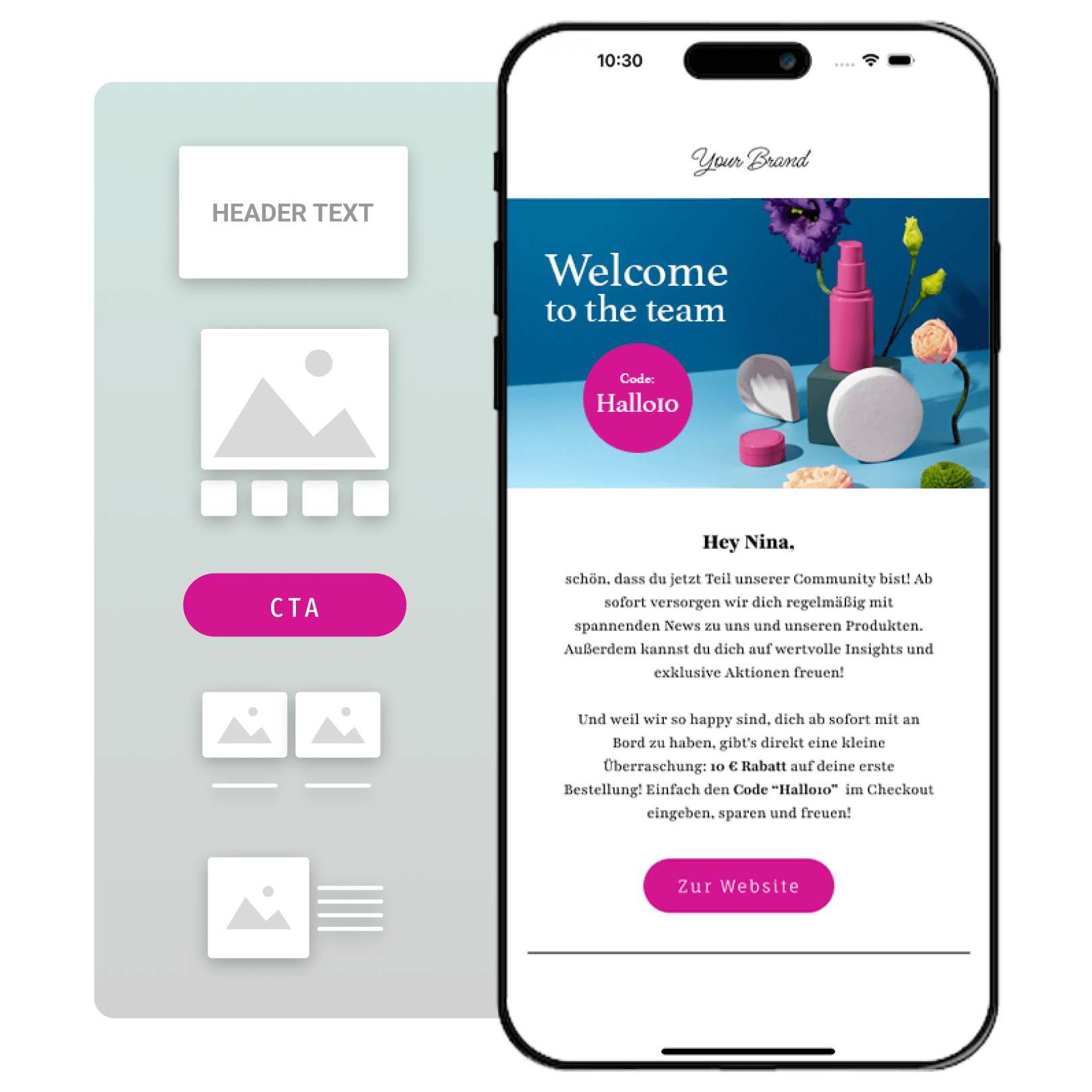 Modulares E-Mail-Template Design Service Email Schmiede Professionelles E-Mail-Template Design: CI-konforme Newsletter-Vorlagen und modulare Drag & Drop Templates von Email Schmiede Hamburg
